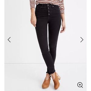 Madewell high rise button fly jeans